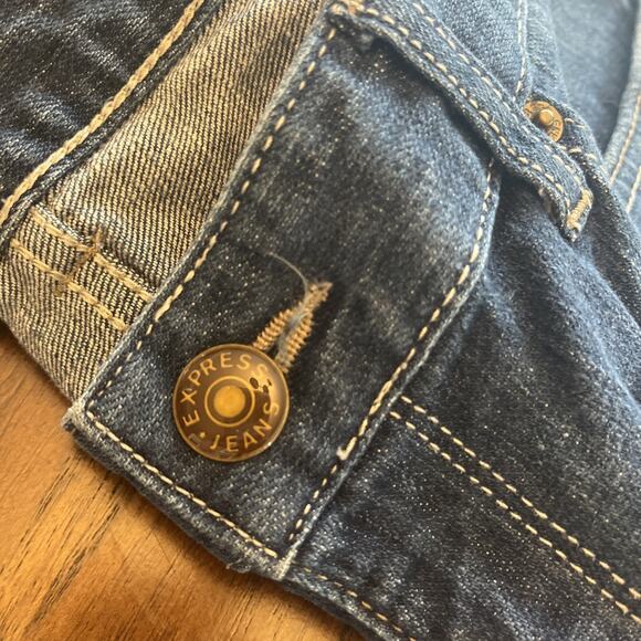 Express Jeans Women’s Sz 10Short ID 025039 Dark Wash Bootcut Y2K Campus Street - Picture 8 of 8